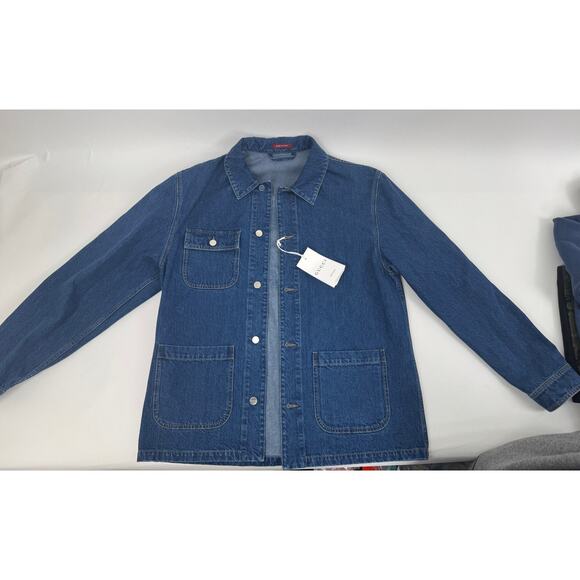 Men's Gucci NWT Indigo Blue Interlocking G Lasered Denim Jacket Size 52 - Picture 11 of 16